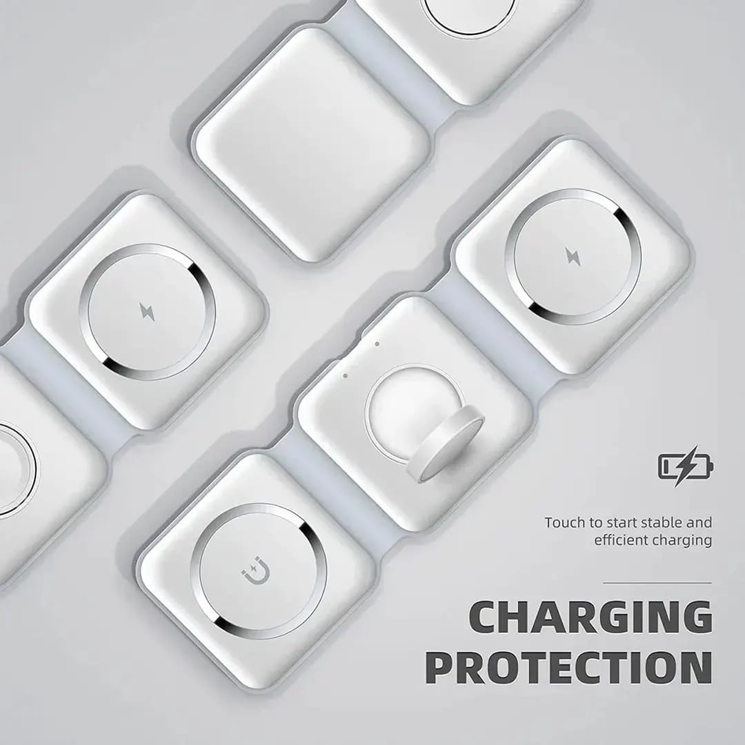 3-in-1 Foldable Fast Wireless Charging