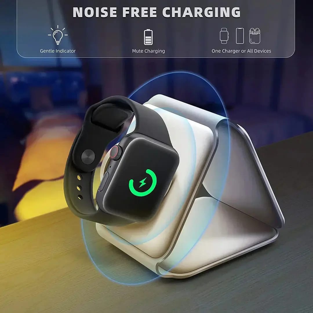 3-in-1 Foldable Fast Wireless Charging