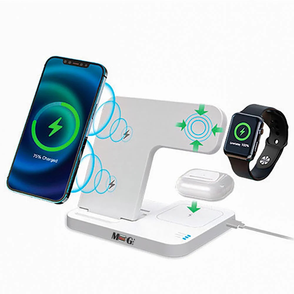 3-in-1 Foldable Fast Wireless Charging